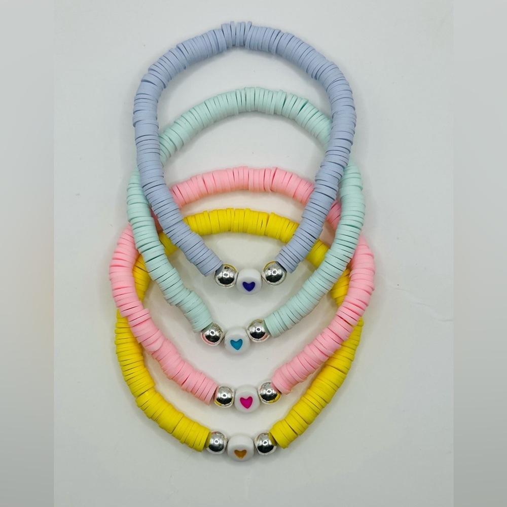 ECH Designs Malibu Vibes 6mm Heishi Bracelet‎ Stack